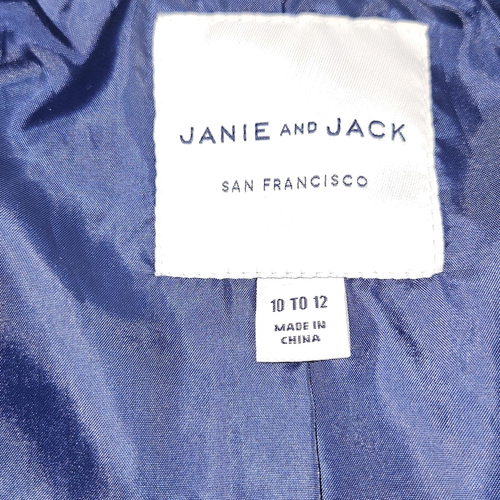 Janie And Jack X American Girl Long Plaid Coat Bradbury Red Size 10-12 - Picture 7 of 9